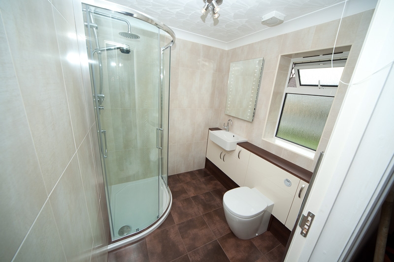 Cream and Brown Ensuite with Furniture 6